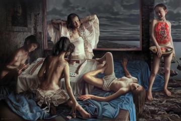Desnudo Painting - Chica china de Beijing desnuda